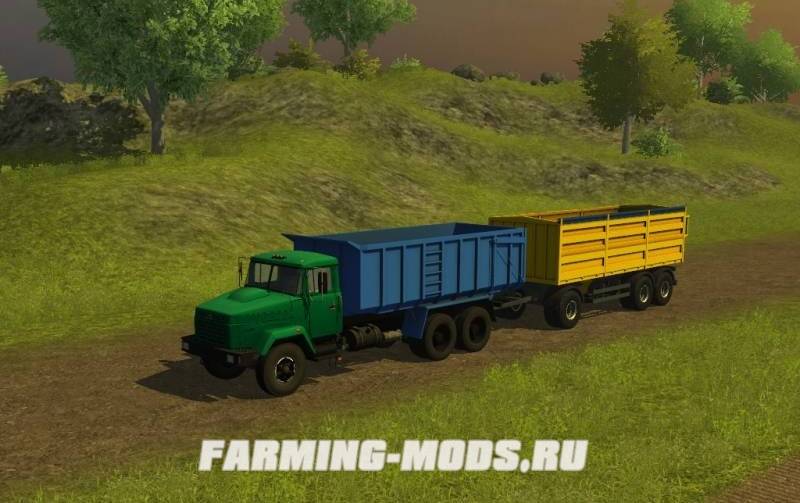 Мод "KrAZ and Trailers Pack v2" для Farming / Landwirtschafts Simulator 2013