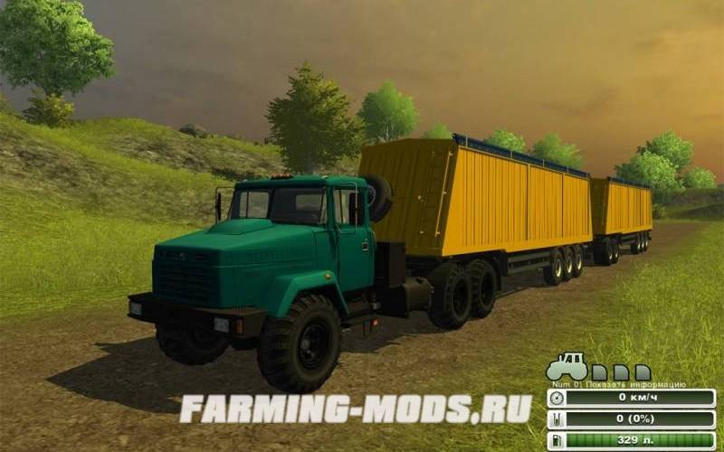 Мод "KrAZ and Trailers Pack v2" для Farming / Landwirtschafts Simulator 2013