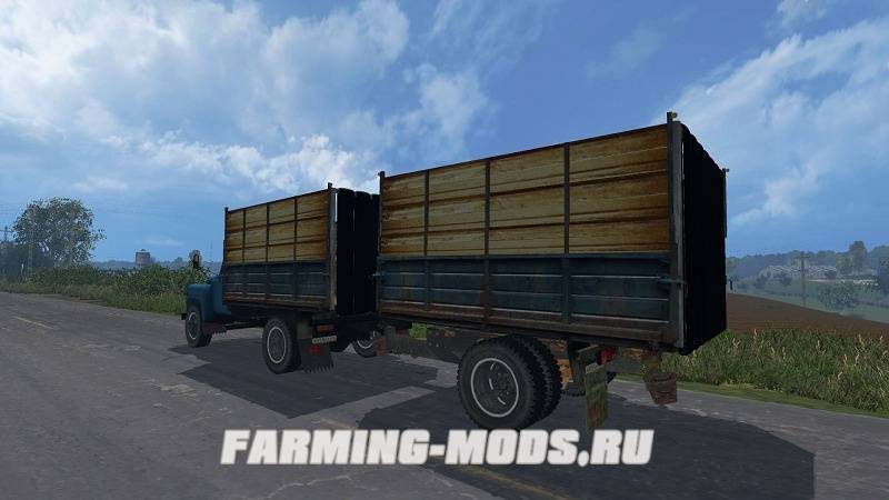 Мод "Газ и Прицеп" для Farming Simulator 2015