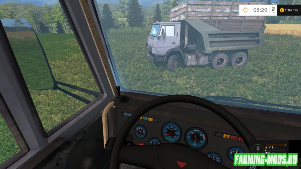 Мод "КамАЗ-55111 v1.0" для Farming Simulator 2015