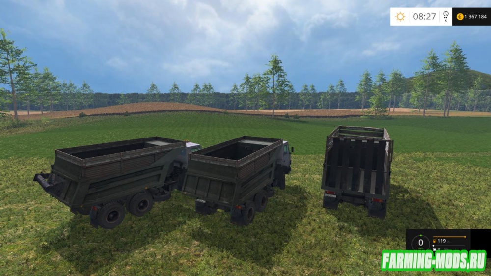 Мод "КамАЗ-55111 v1.0" для Farming Simulator 2015