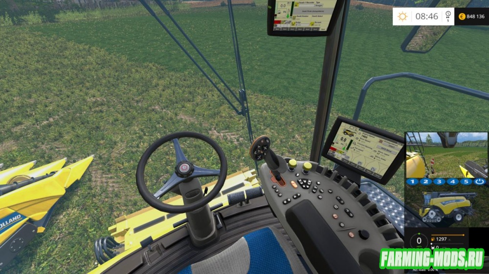 Мод "New Holland CR10.90 Monitored V2.0" для Farming Simulator 2015