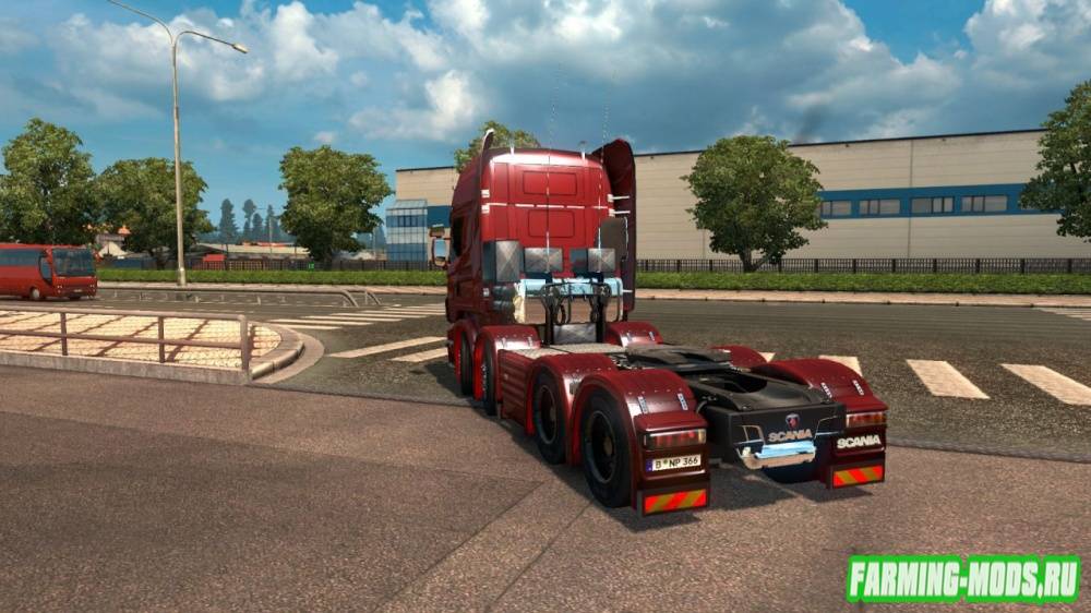 Мод "Scania R bi-truck 2.0 by Conbar" для Euro Truck Simulator 2