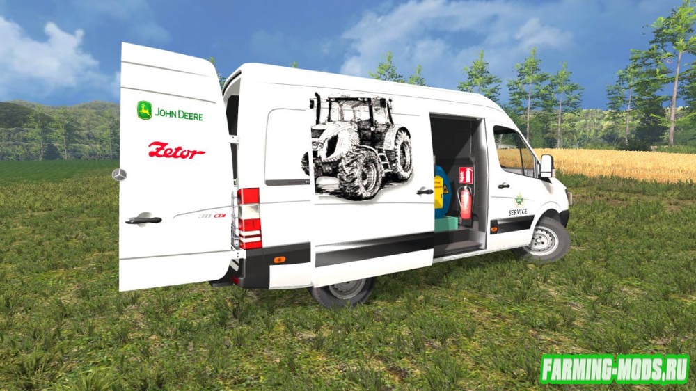 Мод "Mercedes Sprinter Сервис" для Farming Simulator 2015