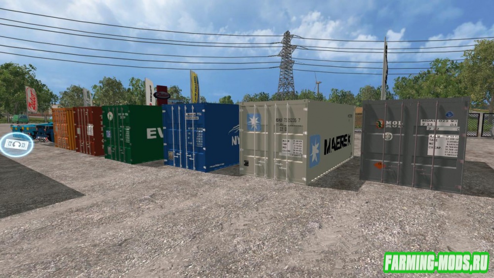 Мод "Container Pack by DRE3178" для Farming Simulator 2015