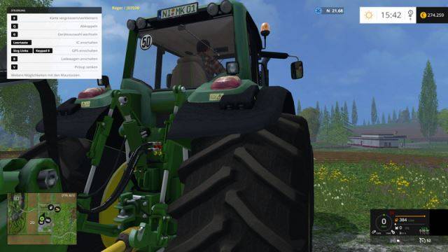 Мод "John Deere 7530 Premium v 2.2 Fixed" для Farming Simulator 2015