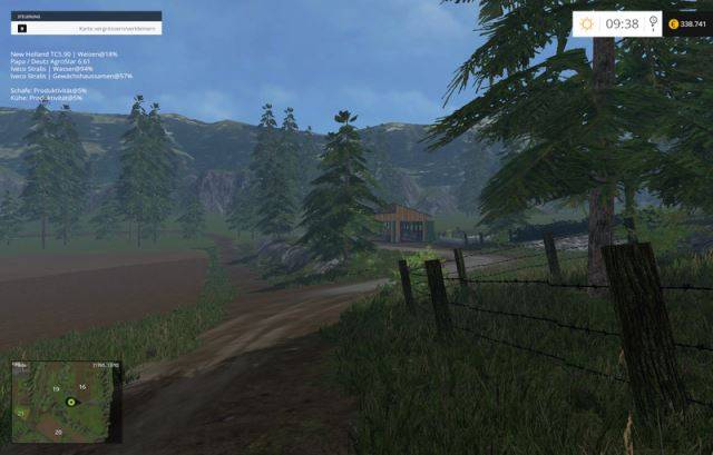 Мод "Карта Ackerndof v 2.2 RUS" для Farming Simulator 2015