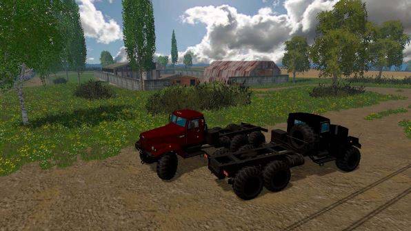 Мод "КрАЗ 255 Б1 Matte v 1.2.1 Multicolor" для Farming Simulator 2015