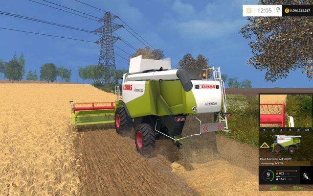 Мод "Claas Lexion 580/600 v 1.6" для Farming Simulator 2015