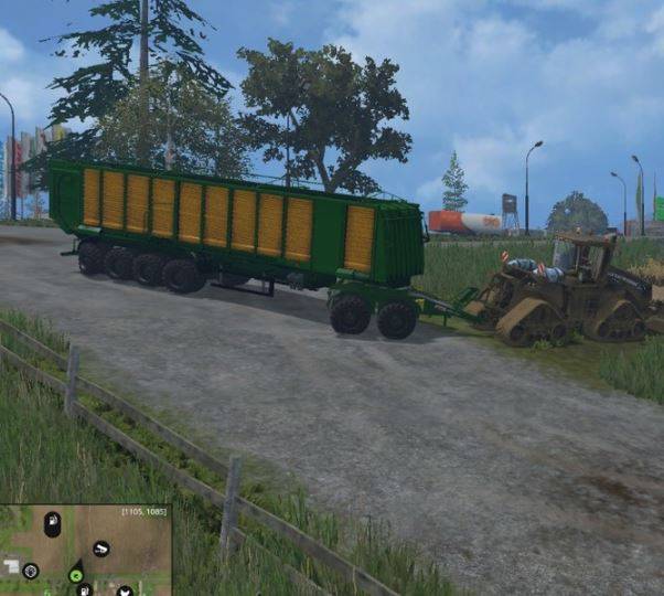 Мод "MBJ chopped semitrailers v 1.0" для Farming Simulator 2015