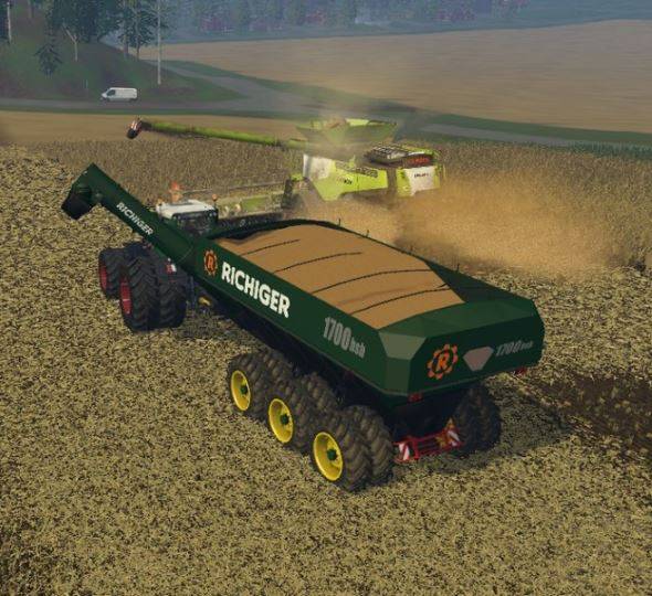 Мод "Richiger 1700 bsl Uberladewagen v 1.0" для Farming Simulator 2015