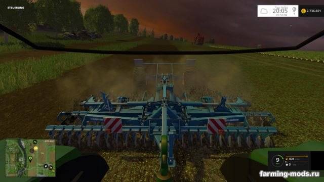 Мод "Lemken Heliodor 8/600KA v 1.1 Wiht WheelShader" для Farming Simulator 2015