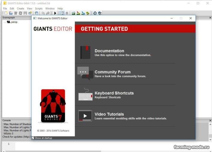 Giants Editor v 7.0.0 64 bit для Farming Simulator 2017