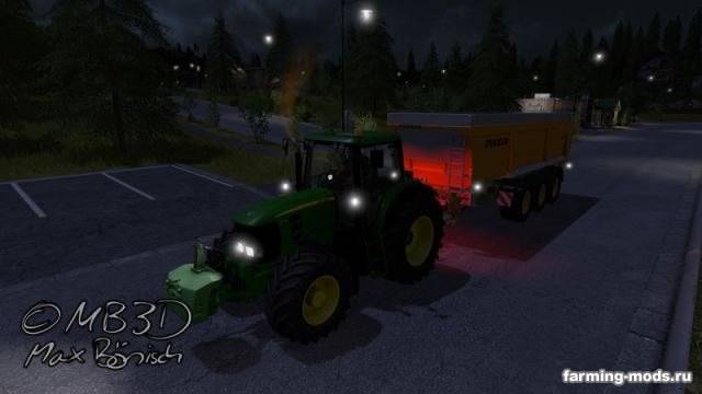 Мод "John Deere 7430/7530 Premium by MB3D v 1.1" 