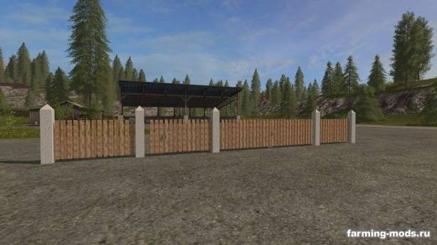 Мод "Placeable Fence Set v 1.0" 