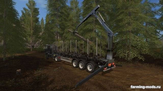 Мод "FLIEGL Timberkipper Wood-Trailer v 1.4" 