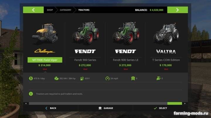 Мод "Fendt 900 Series Pack v 1.0.0.2" 