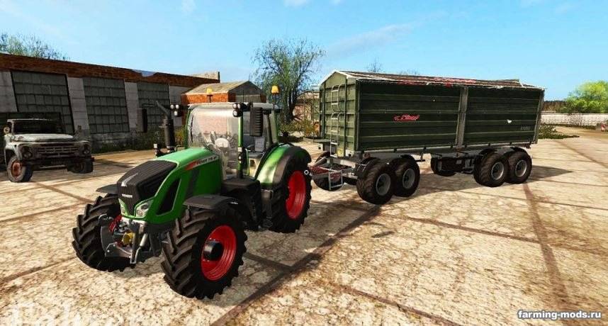 Мод "Fliegl 3-Seiten Kipper 4-axle bogie v 1.0" 