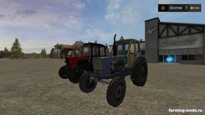 Мод МТЗ-82.1 и ЮМЗ-6КЛ Пак v 1.0 для Farming Simulator 2017