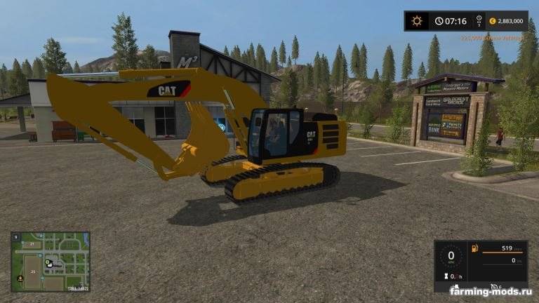 Мод "Caterpillar 329E v 1.0" 