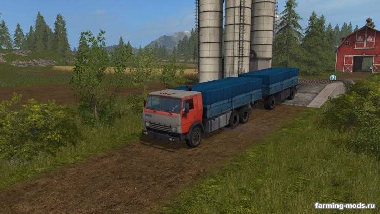 Мод Камаз-53212 и Сзап-8357 v 1.1 для Farming Simulator 2017