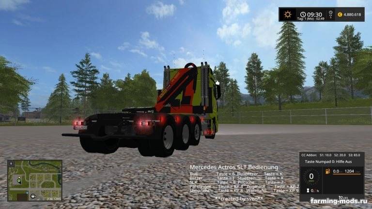 Мод "Пак Holmer & Claas Mercedes Actros Mp4 Slt + Dolls Trailer v 1.0" 