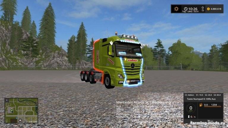 Мод "Пак Holmer & Claas Mercedes Actros Mp4 Slt + Dolls Trailer v 1.0" 