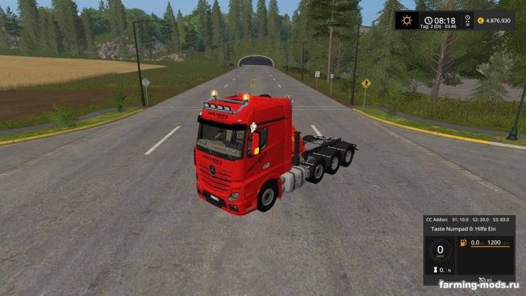 Мод "Пак Holmer & Claas Mercedes Actros Mp4 Slt + Dolls Trailer v 1.0" 