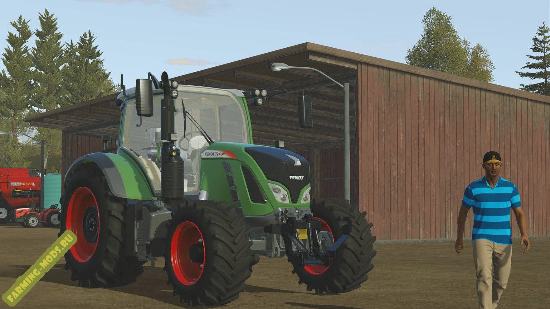 Мод "Fendt 724" для Pure Farming 2018