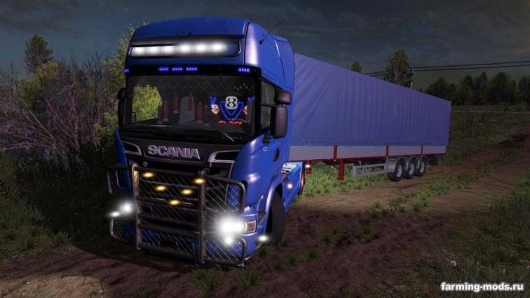 Мод "Тягач Scania R720 V8 v 1.1" 