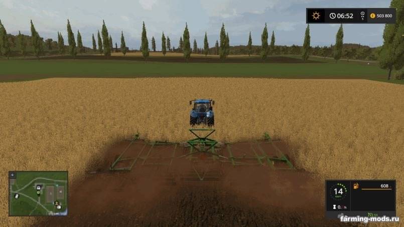 Мод John Deere 2623 Disc with crumblers v 2.1 для Farming Simulator 2017