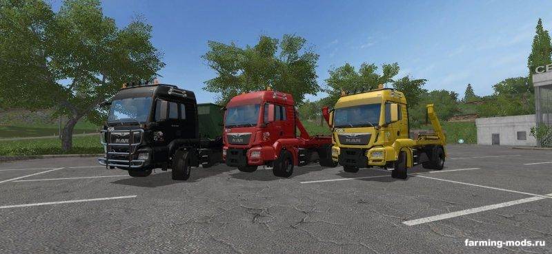 Мод MAN Skip Truck with Container v 1.0 для Farming Simulator 2017 Мод MAN Skip Truck with Container v 1.0 для Farming Simulator 2017