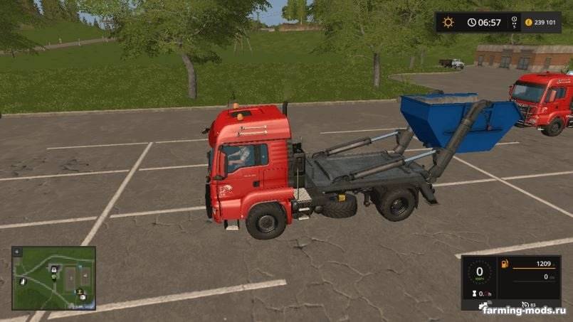 Мод MAN Skip Truck with Container v 1.0 для Farming Simulator 2017 Мод MAN Skip Truck with Container v 1.0 для Farming Simulator 2017