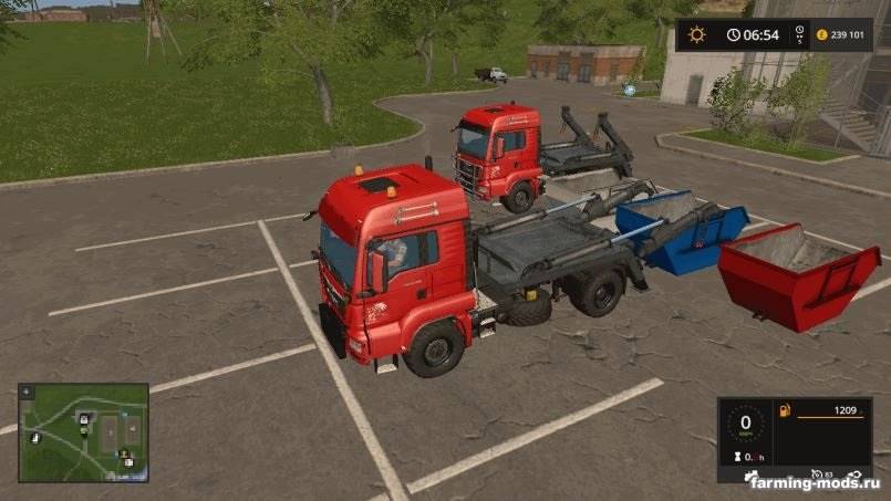 Мод MAN Skip Truck with Container v 1.0 для Farming Simulator 2017 Мод MAN Skip Truck with Container v 1.0 для Farming Simulator 2017