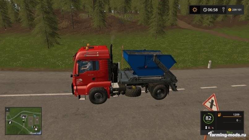 Мод MAN Skip Truck with Container v 1.0 для Farming Simulator 2017 Мод MAN Skip Truck with Container v 1.0 для Farming Simulator 2017