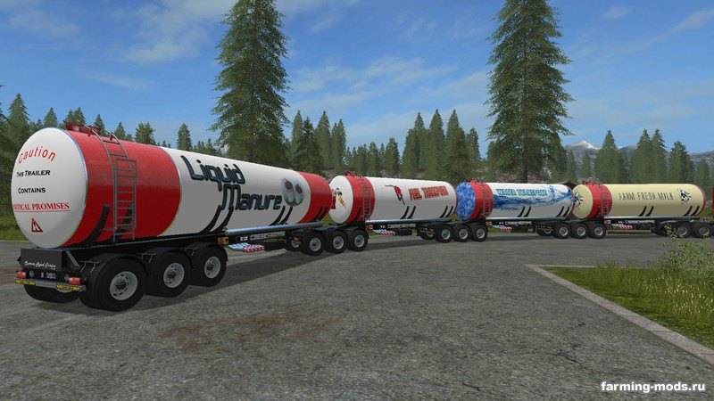 Мод Пак Custom Road Train Pack v 2.2 для Farming Simulator 2017