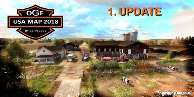 Мод Карта OGF USA Map 2018 v 3.0 для Farming Simulator 2017