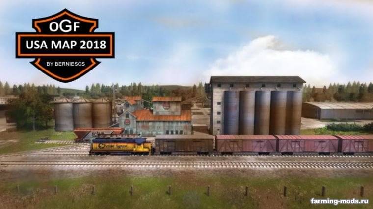 Мод Карта OGF USA Map 2018 v 3.0 для Farming Simulator 2017