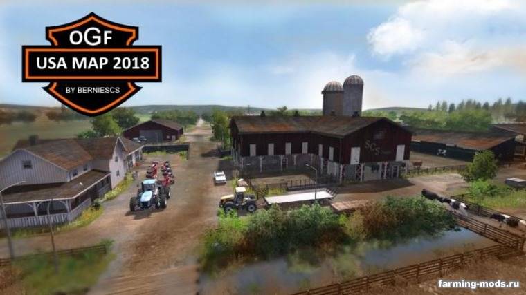 Мод Карта OGF USA Map 2018 v 3.0 для Farming Simulator 2017