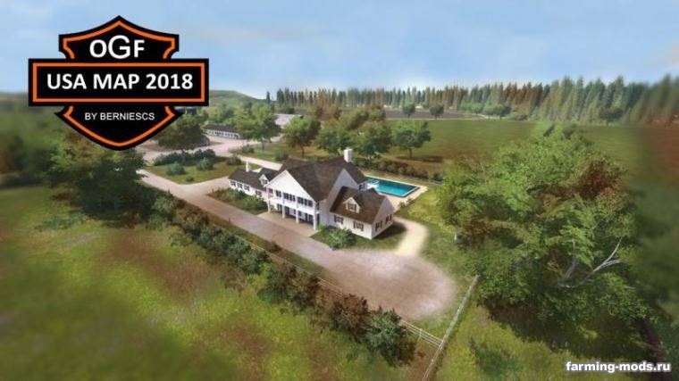 Мод Карта OGF USA Map 2018 v 3.0 для Farming Simulator 2017