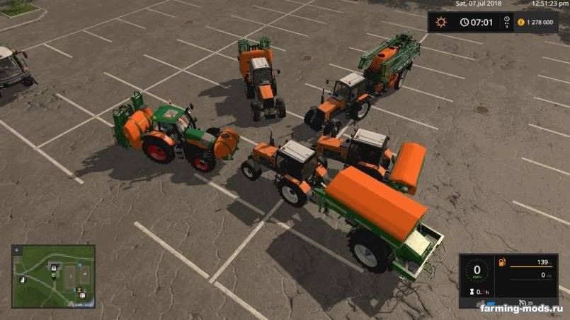 Мод Amazone Sprayer Pack v 2.5 для Farming Simulator 2017 Мод Amazone Sprayer Pack v 2.5 для Farming Simulator 2017