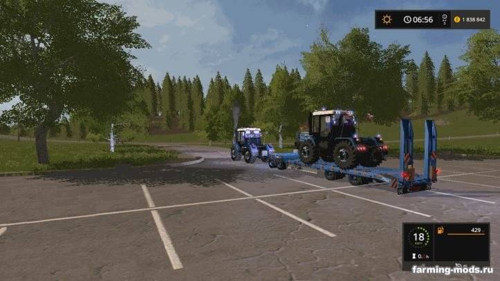 Мод Fliegl 4Achs Tieflader Final v 2.1 для Farming Simulator 2017