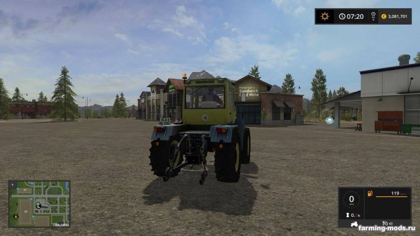 Мод MB Trac 900 Turbo Forst Vision v 1.1 для Farming Simulator 2017