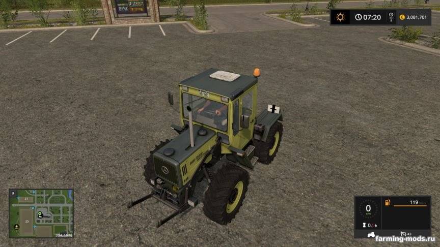 Мод MB Trac 900 Turbo Forst Vision v 1.1 для Farming Simulator 2017