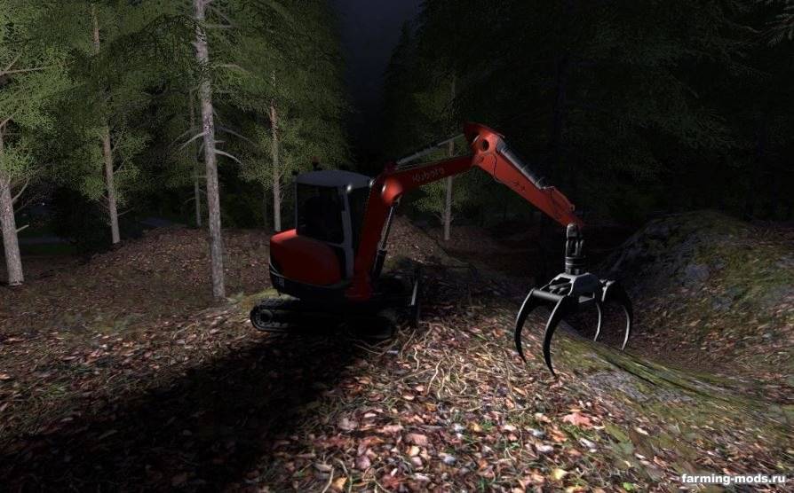 Мод Kubota KX71 3 mitZange v 2.0 для Farming Simulator 2017 Мод Kubota KX71 3 mitZange v 2.0 для Farming Simulator 2017