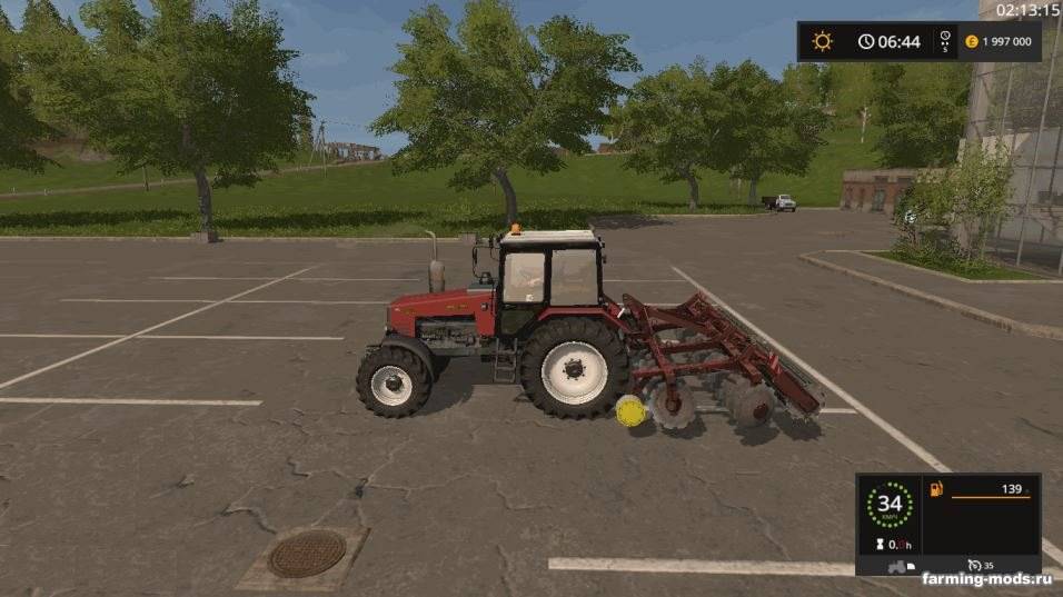 Мод Культиватор АГД-4.5 v 1.2 для Farming Simulator 2017