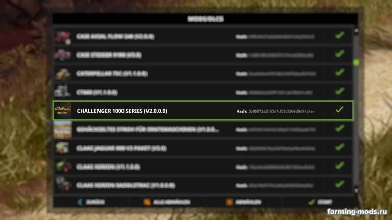 Мод Challenger 1000 Series v 1.0 для Farming Simulator 2017