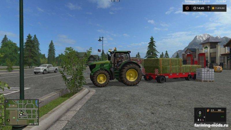 Мод Трал Schwarzmueller Tieflader v 1.2 для Farming Simulator 2017