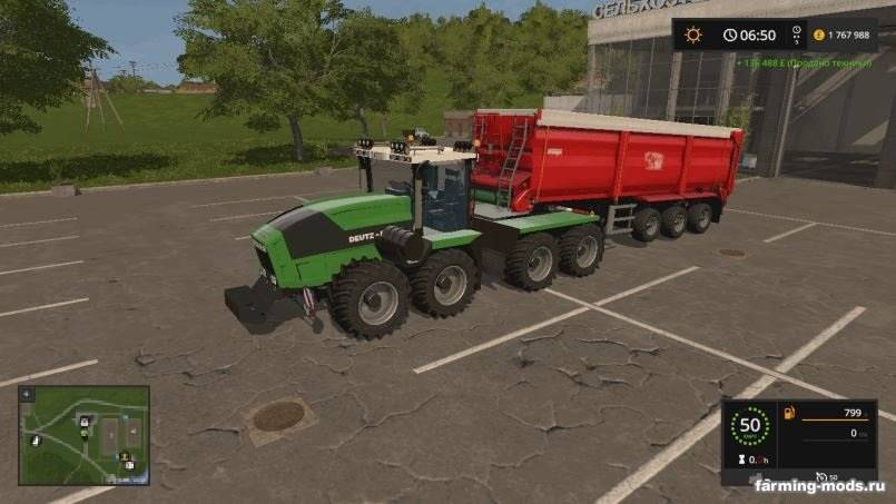 Мод Deutz-Fahr Agro XXL Final для Farming Simulator 2017