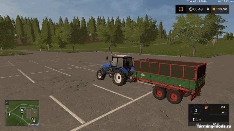 Мод Bruns Trailer v 0.9.8 для Farming Simulator 2017